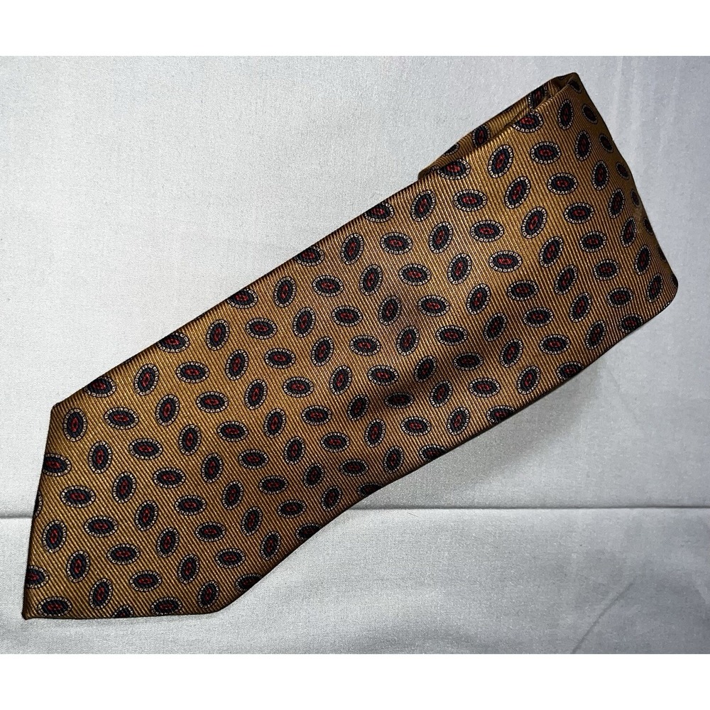 Brooks Brothers Makers Gold/Blue/Red  Silk Men's Neck Tie